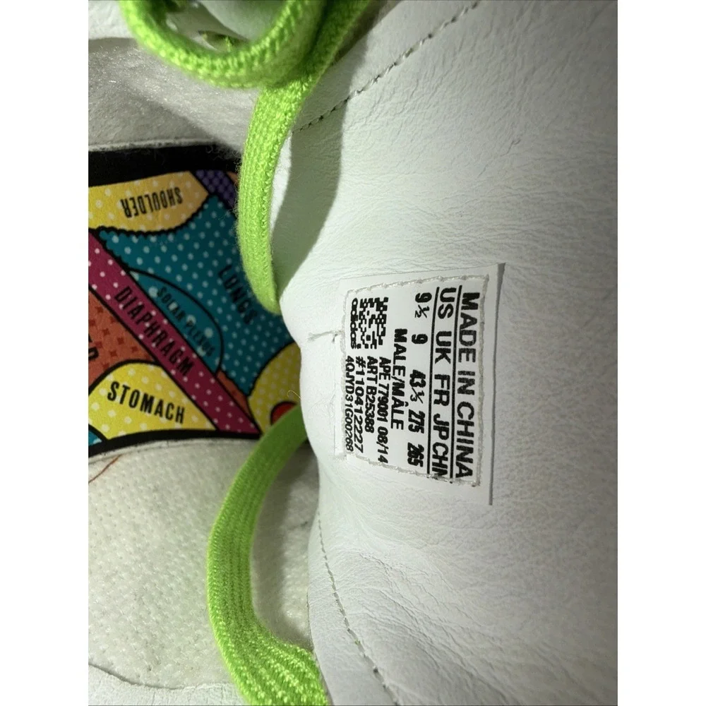 Adidas Stan Smith Pharrell Williams Tennis Green Sneakers B25388 Men's Size 9